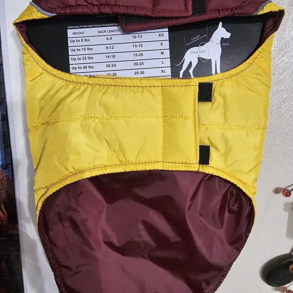 NFL Washington Commanders Dog Puffer Jacket Size Medium NEW with Tags